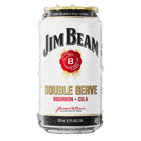 Jim Beam Double Serve Bourbon & Cola Cans 375ml 6 Pack