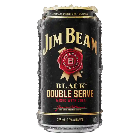 Jim Beam Black Label & Cola Can Closure Closures 375ml Case of 24