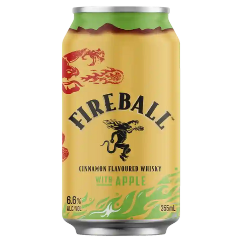 Fireball and Apple Cans 355ml Case of 16