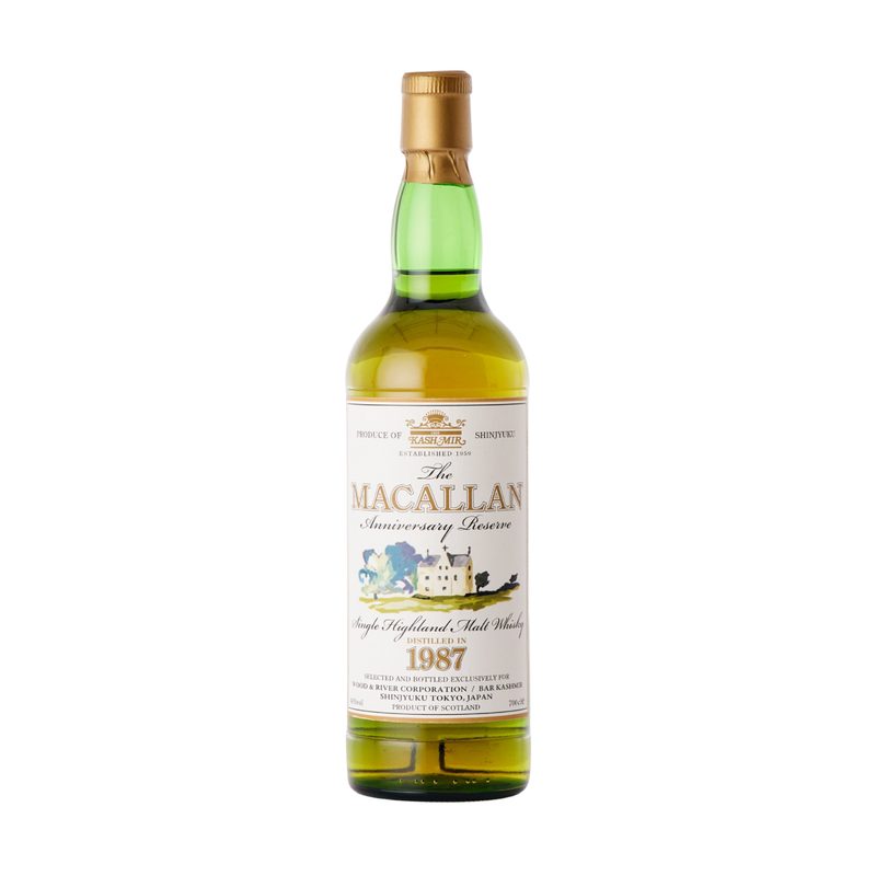 The Macallan 1987 Bar Kashmir Anniversary Reserve Single Highland Malt Whisky 700ml