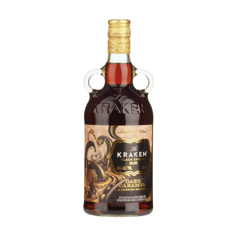 The Kraken Dark Caramel and Cornish Sea Salt Black Spiced Rum 700ml